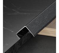 Black Aluminum Wall Corner Protector Strip - L-Shaped Corner Edging Trim Guard (1-5cm Width 150cm Length) - Corner Shield for Home & Office Protection