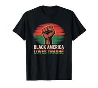 Black America Loves Traore' - Captain Ibrahim Traore T-Shirt
