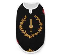 Black American Heritage Flag Dog Clothes Fashionable Sleeveless Pet Vest Puppy Breathable Shirts for Small Medium Dogs Cat 2XL