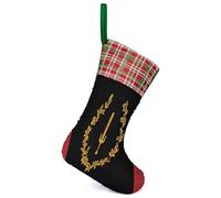 Black American Heritage Flag Personalized Christmas Stockings Hanging Sequin Xmas Stocking for Tree Holiday Party Decor