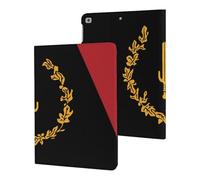 Black American Heritage Flag Slim Tablet Cases Compatible with iPad Series Without Pencil Holder Protective Cover Compatible with ipad 2017/2018/Air1/Air2 (9.7in)