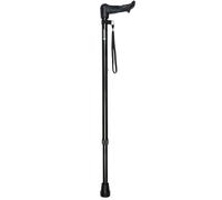 Black Anatomical Adjustable Walking Sticks - Left