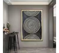 Black and Beige Geometric Tribal Ethnic Boho Style Poster Canvas Painting Nordic Wall Art Pictures Home Decor 60x80cm Frameless