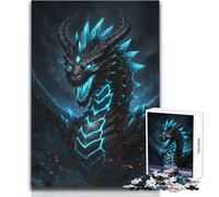 Black And Blue Crystal Dragon Adult Jigsaw Puzzles 1000 Pieces Smart Fun Educational Game Great Heartfelt Meaningful Present Size 50x75cm
