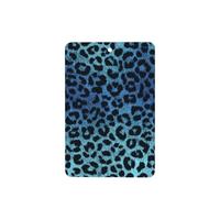 Black And Blue Leopard Print Pattern Car Air Fresheners 4 Pcs Hanging Scented Cards Fragrance Scented Cards For Car Aromatherapy Tablets