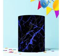 BLACK AND BLUE MARBLED EFFECT CAKE WRAP AROUND EDIBLE CAKE TOPPER ICING DECORATION 1 SHEET