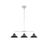 Black and Chrome 3 Light Pendant Light | Jasper