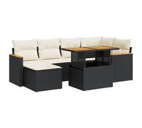 Garden Furniture Sofa Garden Set Lounge Seating Group 7-Piece Poly Rattan vidaXL