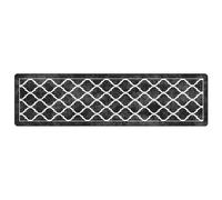 (black and dark grey, 80 x 300 cm) vidaXL Rug Washable Patchwork Anti Slip Home Floor Carpet Floor Area Rug Mat