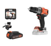 Black and Decker BCD383 18v Cordless Combi Drill 1 x 1.5ah Li-ion Battery Charger Case