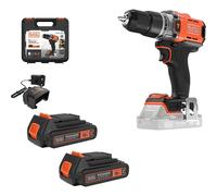Black and Decker BCD383 18v Cordless Combi Drill 2 x 1.5ah Li-ion Battery Charger Case