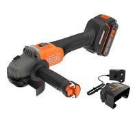 Black and Decker BCG6L8 18v Cordless Brushless Angle Grinder 115mm 1 x 2ah Li-ion Charger No Case