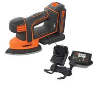 Black and Decker BDCDS18 18v Cordless Mouse Sander 1 x 2ah Li-ion Charger No Case