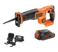 Black and Decker BDCR18 18v Cordless Reciprocating Saw 1 x 2ah Li-ion Battery Charger No Case