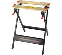 Black & Decker Foldable Workbench with Clamping Ac tion Steel, Wood