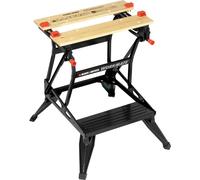 BLACK+DECKER WM536 Workbenches black/brown, Steel,Wood, Black, 384 mm