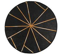 (black and gold, 120 cm) vidaXL Rug Washable Patchwork Anti Slip Home Floor Carpet Floor Area Rug Mat