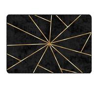 (black and gold, 120 x 180 cm) vidaXL Rug Washable Patchwork Anti Slip Home Floor Carpet Floor Area Rug Mat