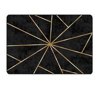 (black and gold, 160 x 230 cm) vidaXL Rug Washable Patchwork Anti Slip Home Floor Carpet Floor Area Rug Mat