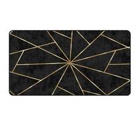 (black and gold, 80 x 150 cm) vidaXL Rug Washable Patchwork Anti Slip Home Floor Carpet Floor Area Rug Mat