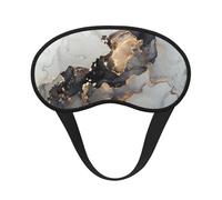 Black and Gold Art Painting, Full Eye Covers Light Blocking Eye Masks Blackout Sleep Eye Muffs