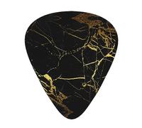 Black And Gold Background Guitar Paddle 12 Pack Guitar Pickup Suitable For Playing Acoustic Guitars, Electric Guitars, Etc.