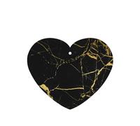 (black and gold background) Printed Paper Car Air Freshener Lavender Scented Hanging Odor Remover 10/40/100 Pcs for Vehicle Home Closet Wardrobe - Heart Shape
