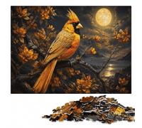 Black And Gold Cardinal Wooden Adult Puzzle 500 Pieces | Colour and shape sorting - a clear section-by-section approach on weekends.