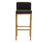 Black and Gold Finish Bar Chair | Baina