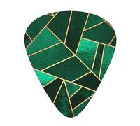 Black And Gold Geometric Guitar Paddle 12 Pack Guitar Pickup Suitable For Playing Acoustic Guitars, Electric Guitars, Etc.