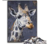 Black And Gold Giraffe Puzzles 2000 Pieces for Teenagers, Fun Games Every Piece Is Unique - Challenging Family Fun Game (70x100cm)