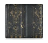 Black and Gold Gothic Tarot Astrology Leather Car Registration and Insurance Card Holder Prefect Car Essentials Wallet for Driver License, Cards & Essential Documents, Black and gold Gothic tarot