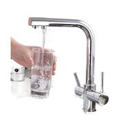 Black and Gold Kitchen Faucet with 3Function Water Filter Pull Down Sprayer Hot and Cold Water Mixer Matte Black Sensor Tap for Modern Kitchens