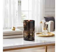 Black and Gold Marble Effect Large Candle Holder | Gaia