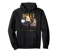 Black and Gold Portrait | Rockstar Dolly Parton Pullover Hoodie
