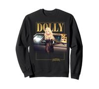 Black and Gold Portrait | Rockstar Dolly Parton Sweatshirt