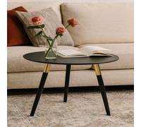 Black and Gold Round Coffee Table | Nostra