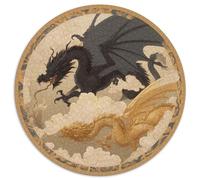 Black And Gold, Soaring through The Clouds Puzzle 1000pcs (67.5x67.5cm) Erwachsene Puzzle,Home Decor