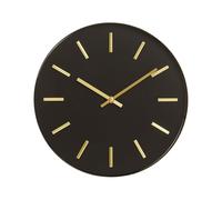 Black And Gold Wall Clock, Stylish Clock For Livingroom Wall, Functional Kitchen Clock, Versatile Big Clock