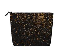 Black and Gold Wallpaper A Versatile Travel Makeup Bag, Ideal for Daily Routines and Business Journeys