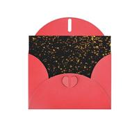 Black And Gold Wallpaper Printing Holiday Happy Birthday Cards Gift With Envelope And Note Tag For Women Men Wife Mom Husband