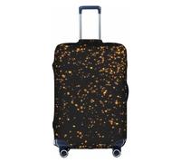 Black and Gold Wallpaper Suitcase Cover Elastic Washable Luggage Cover Scratch Protector Multiple Sizes, White, X-Large