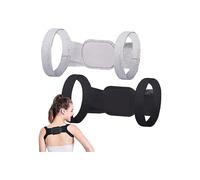 (black and gray, M) 2pcs Posture Pro Fix Neck And Shoulder Corrector Compatible Kids And Adult, Adjustable Hunchback Correction Straightener Belt Compatible Back