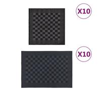 (black and grey, 20 pcs) vidaXL Towel Set Kitchen Dish Cloth Tea Towel Dish Towels Blue and Cotton