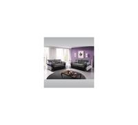 (Black and Grey, 3+2 Seater) Modern Fabric and Faux Leather Luxurious Sofa