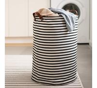 Orsina Stripe Black And Natural Laundry Bag
