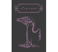 Black and Neon Pink Flamingo Journal, Diary and Notebook