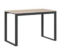 Computer Desk Black and Oak Engineered Wood Office Writing Corner vidaXL