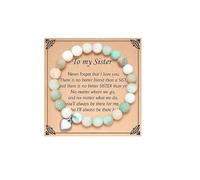 Black and Pink Bracrlets The Love Between Sisters Beaded Bracelets Love Gifts for Women, L, line, line