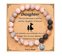 Black and Pink Bracrlets The Love Between Sisters Beaded Bracelets Love Gifts for Women, L, line, line